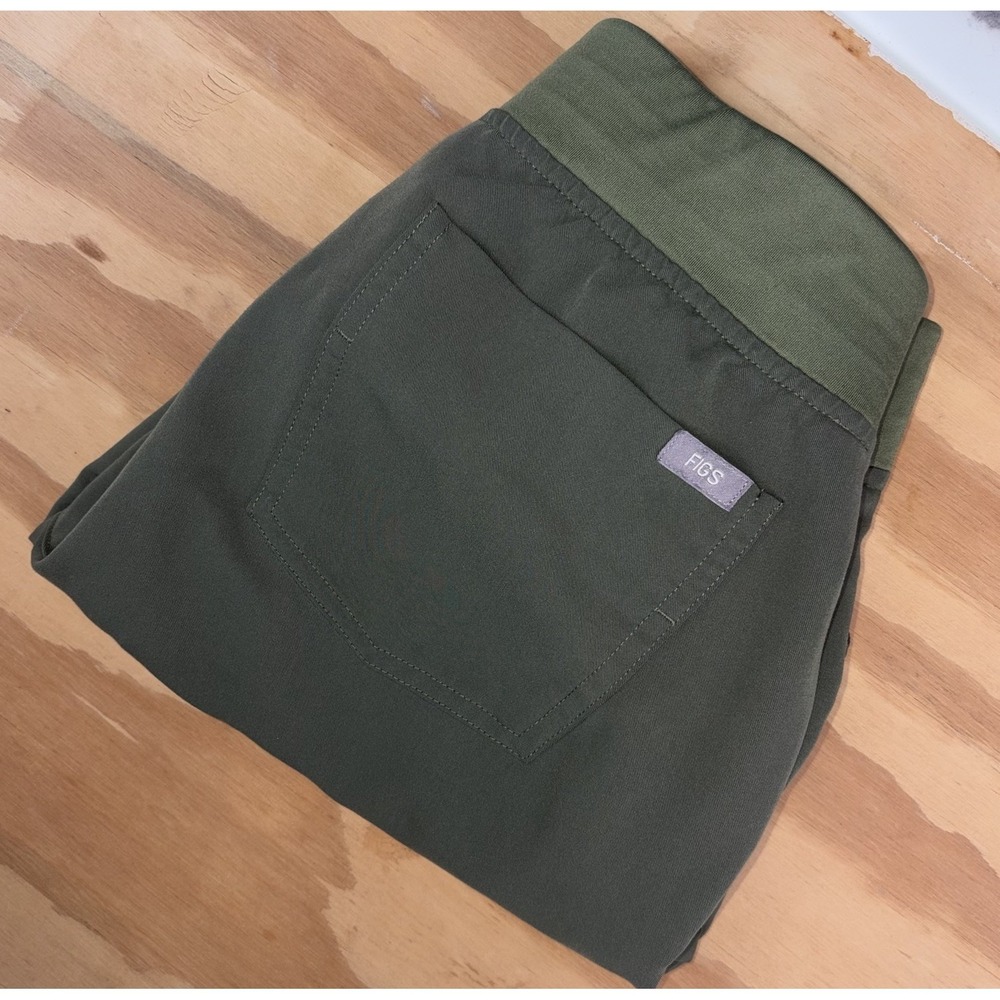 FIGS‎ Technical Collection Kade Cargo Scrub Pants Womens XS Army Green